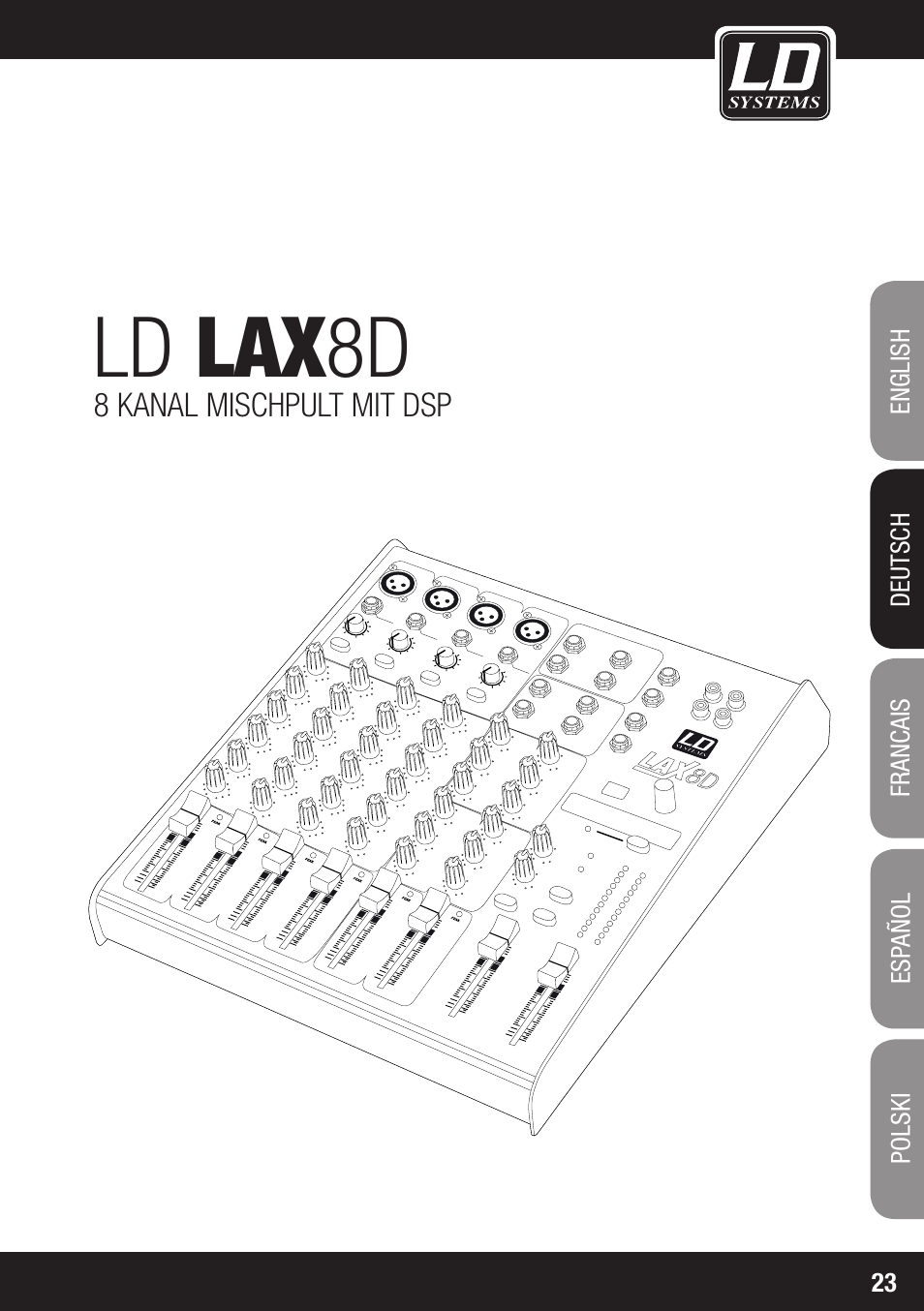 Ld lax 8d | LD Systems LAX 8 D User Manual | Page 23 / 104