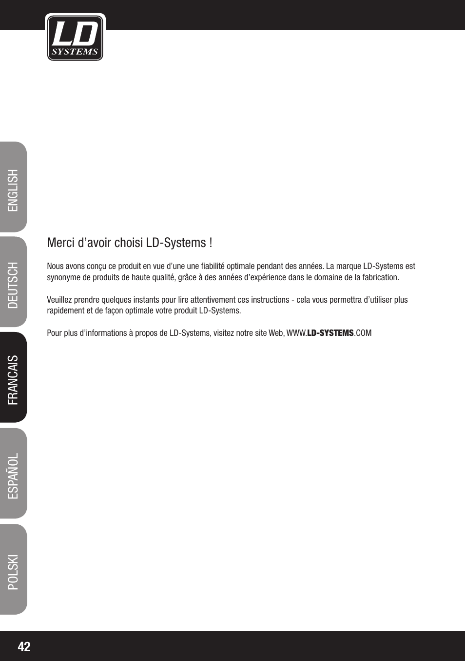 LD Systems LAX 8 D User Manual | Page 42 / 104