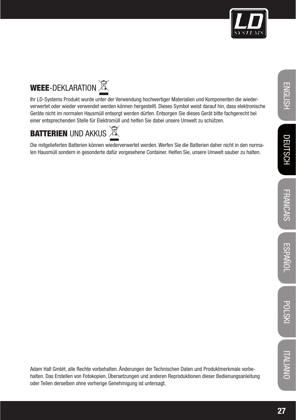 LD Systems LAX 16 D User Manual | Page 41 / 122