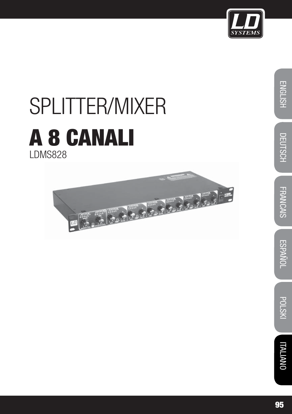 Splitter/mixer a 8 canali | LD Systems MS 828 User Manual | Page 95 / 112