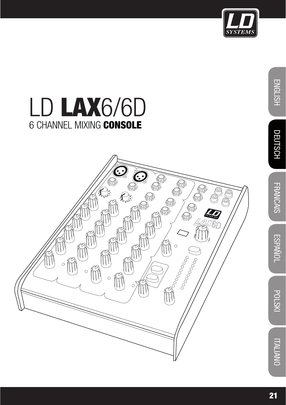 Ld lax6/6d | LD Systems LAX 6 D User Manual | Page 21 / 110
