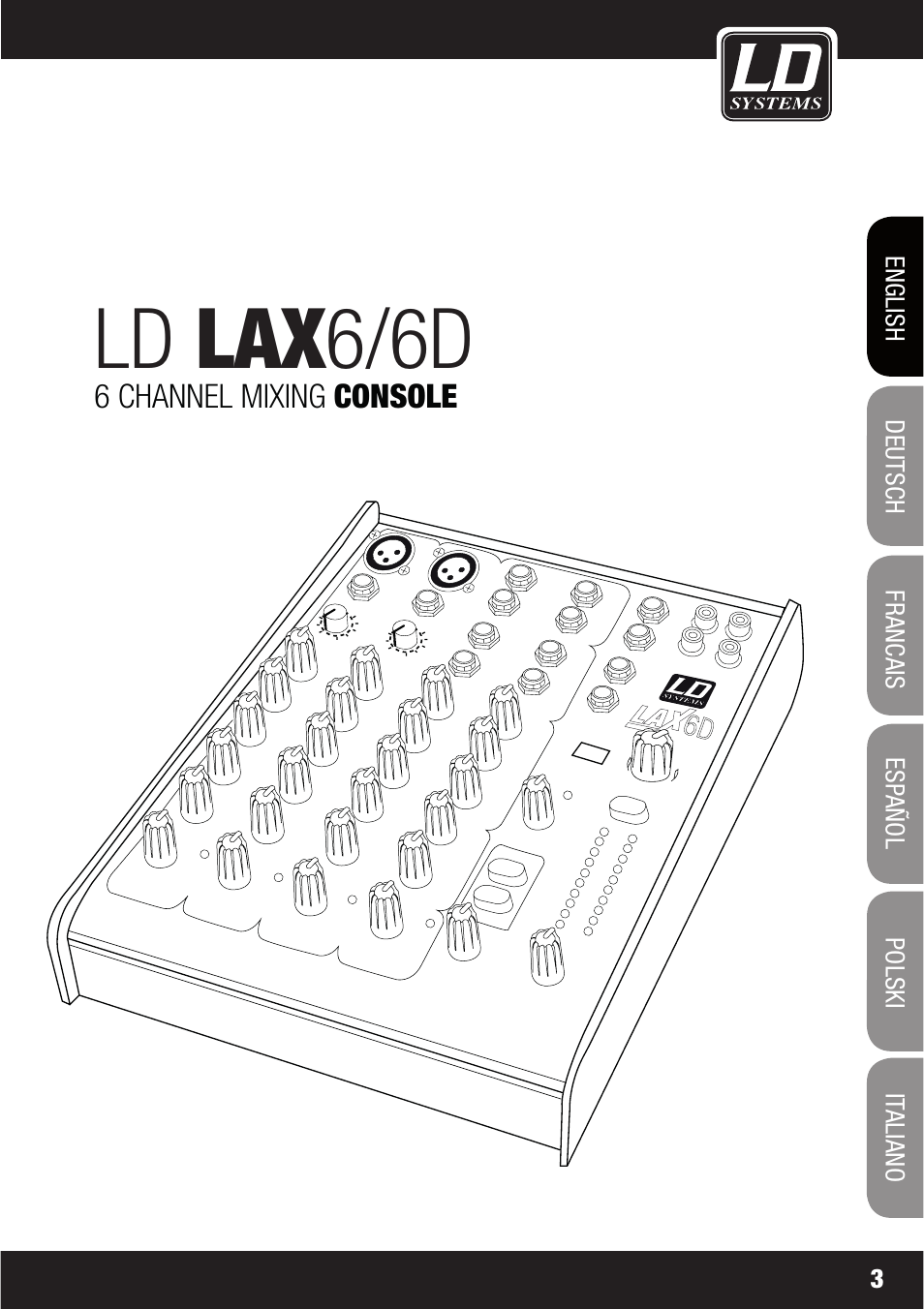 Ld lax6/6d | LD Systems LAX 6 D User Manual | Page 3 / 110