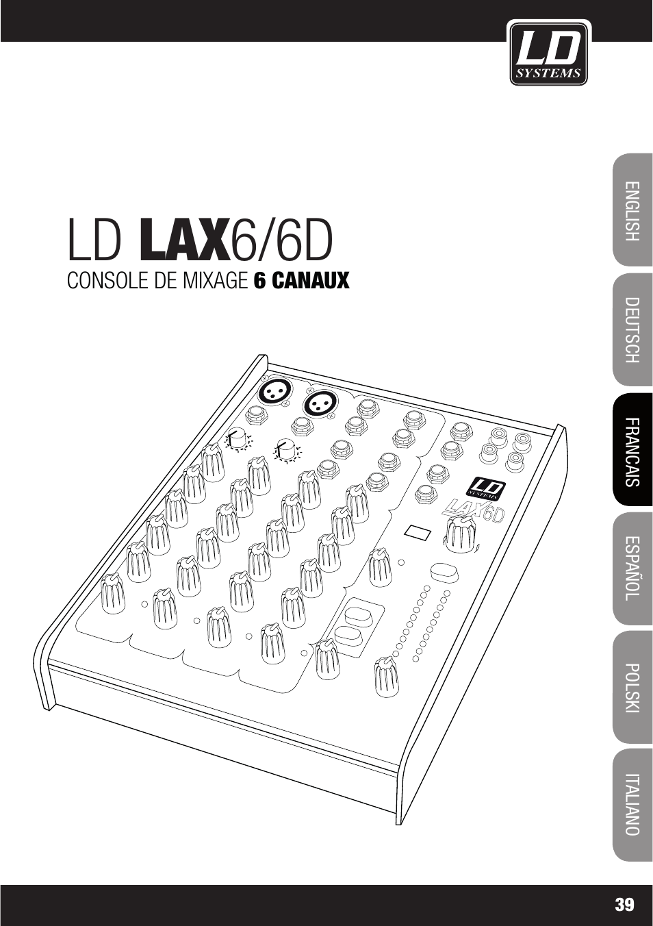 Ld lax6/6d | LD Systems LAX 6 D User Manual | Page 39 / 110