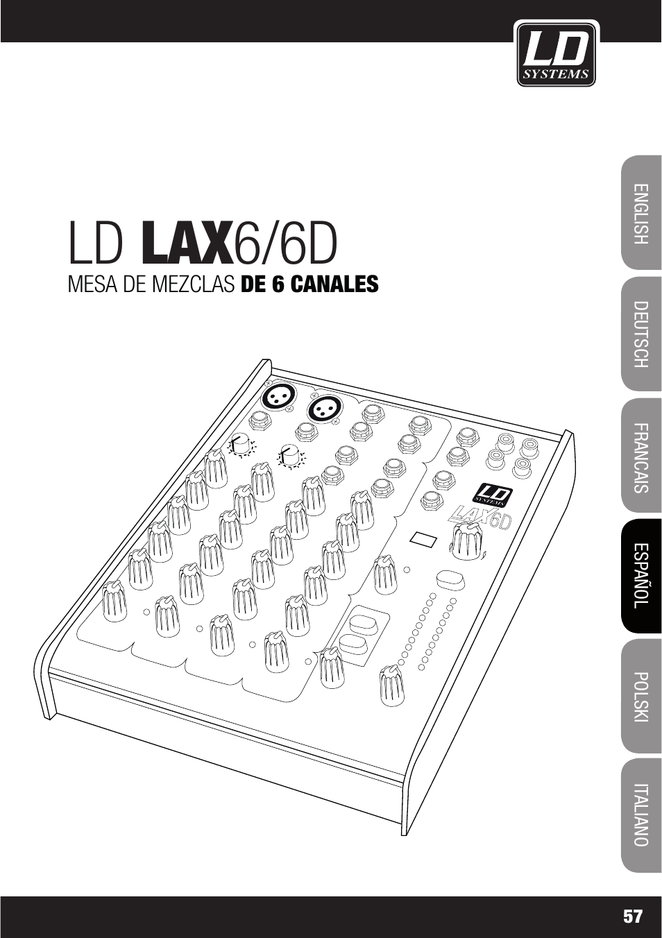 Ld lax6/6d | LD Systems LAX 6 D User Manual | Page 57 / 110