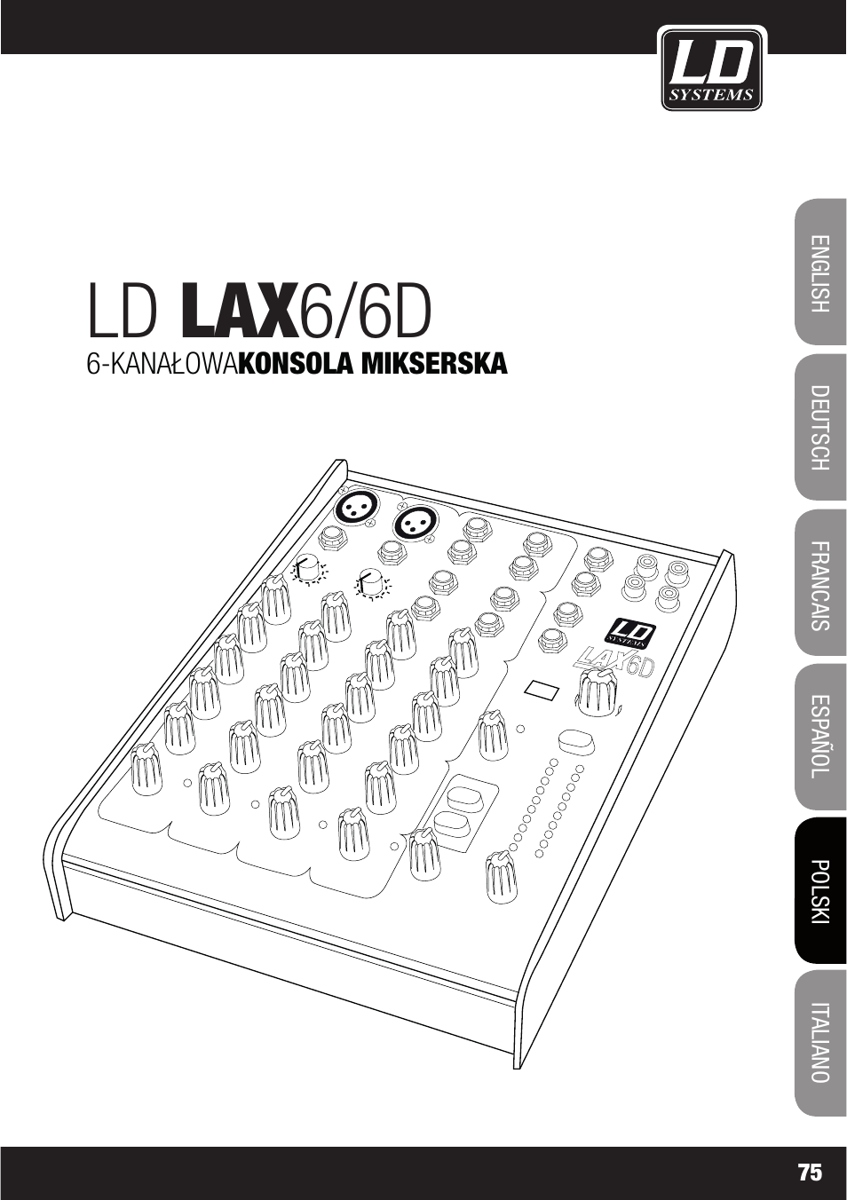 Ld lax6/6d | LD Systems LAX 6 D User Manual | Page 75 / 110