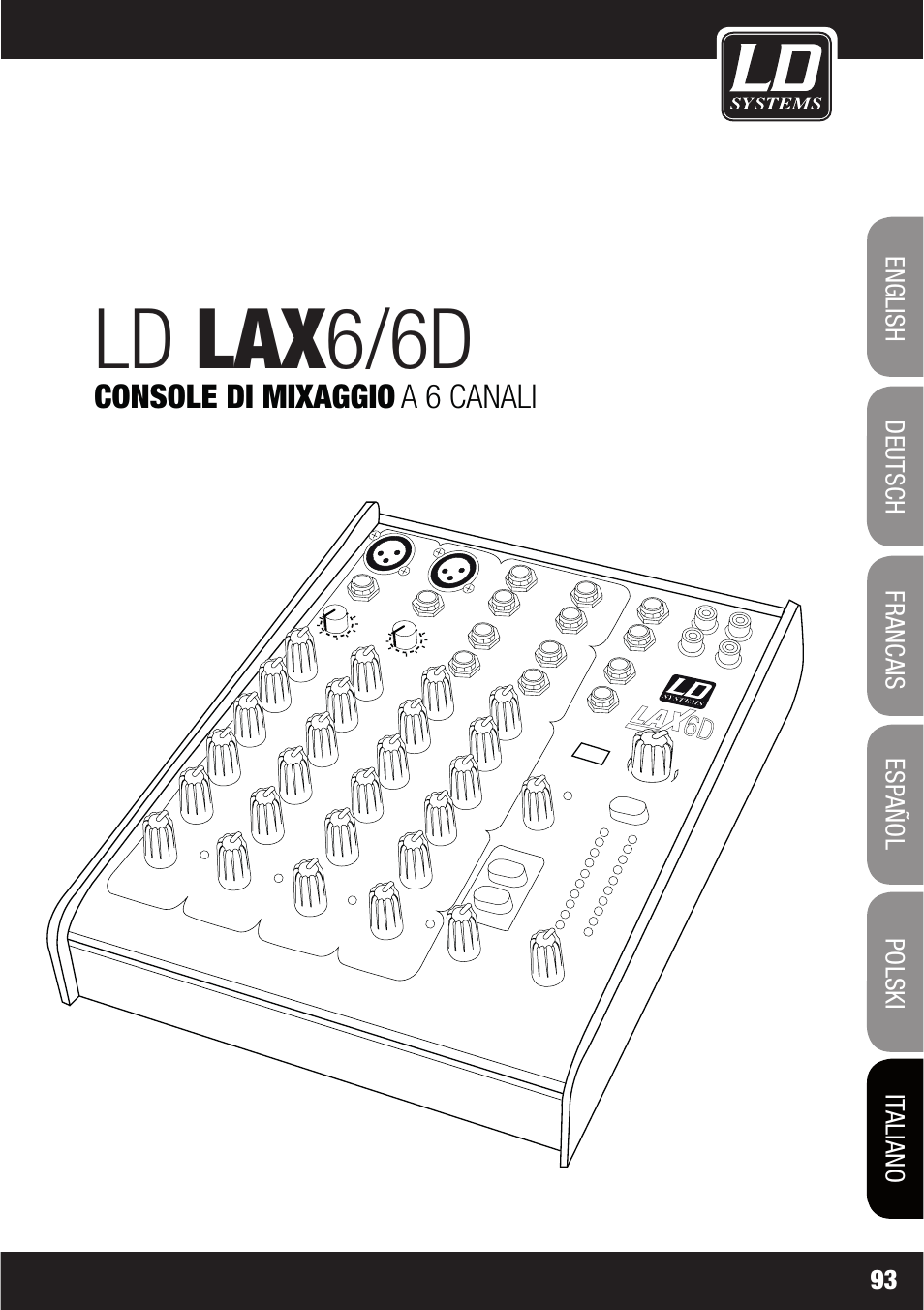 Ld lax6/6d | LD Systems LAX 6 D User Manual | Page 93 / 110