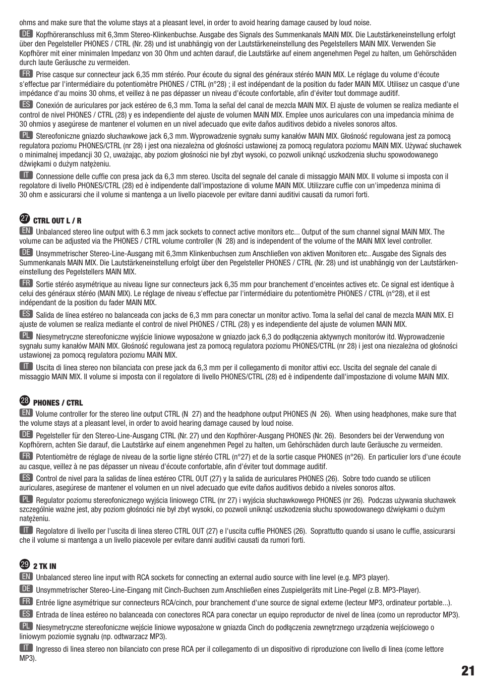 LD Systems VIBZ 6 D User Manual | Page 21 / 38