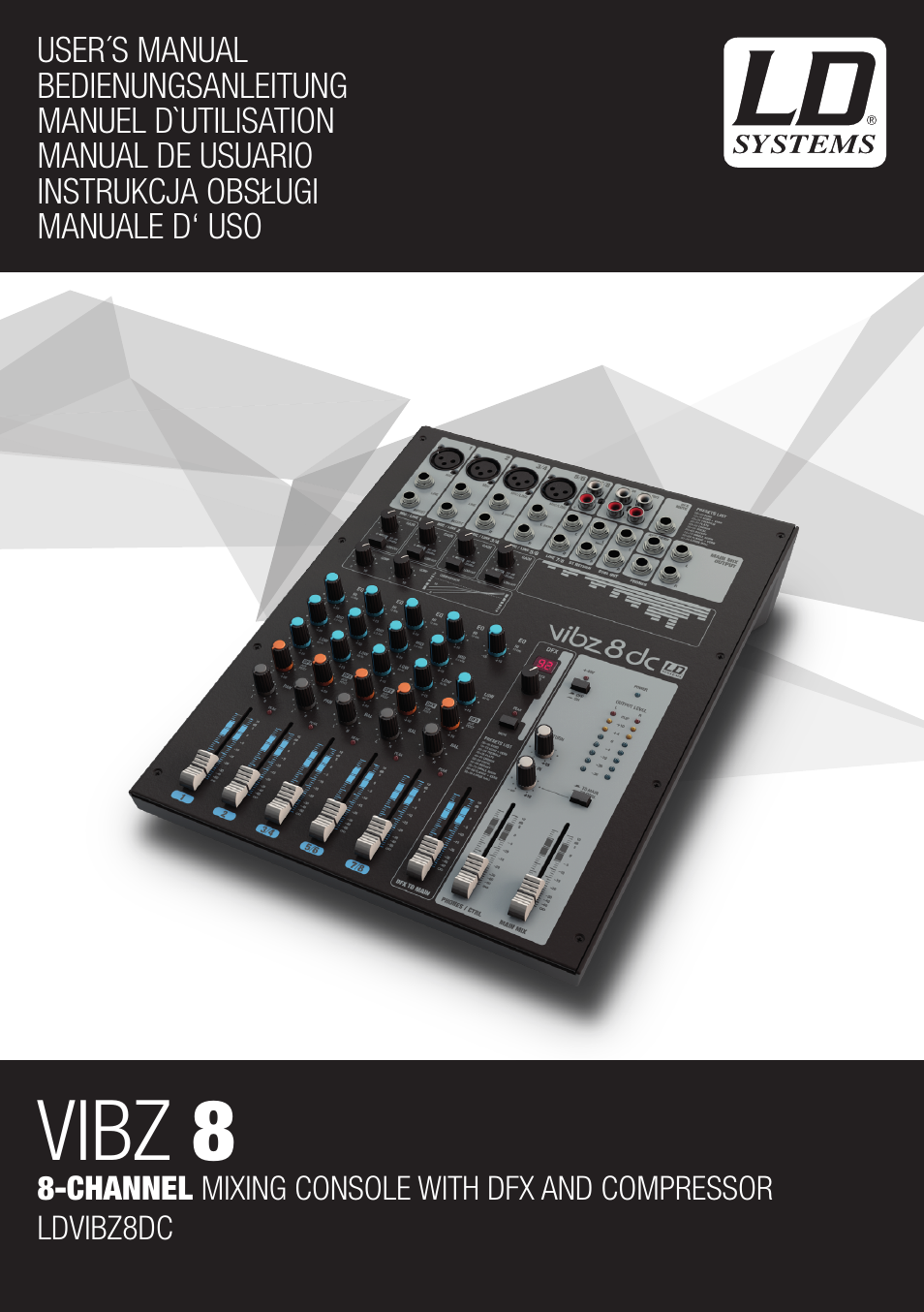 LD Systems VIBZ 8 DC User Manual | 40 pages