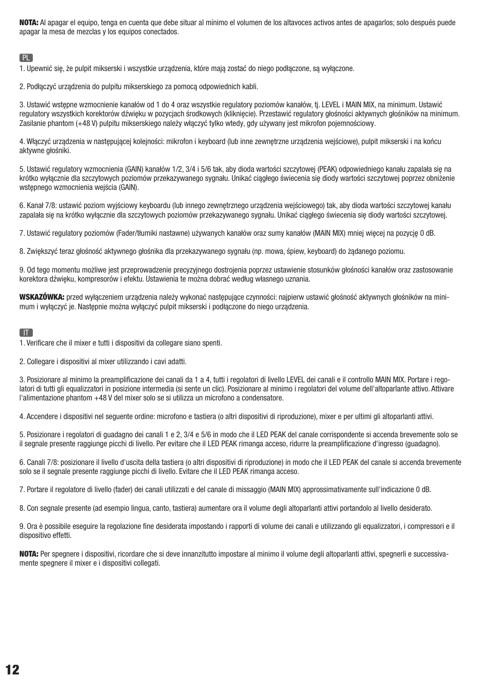 LD Systems VIBZ 8 DC User Manual | Page 12 / 40