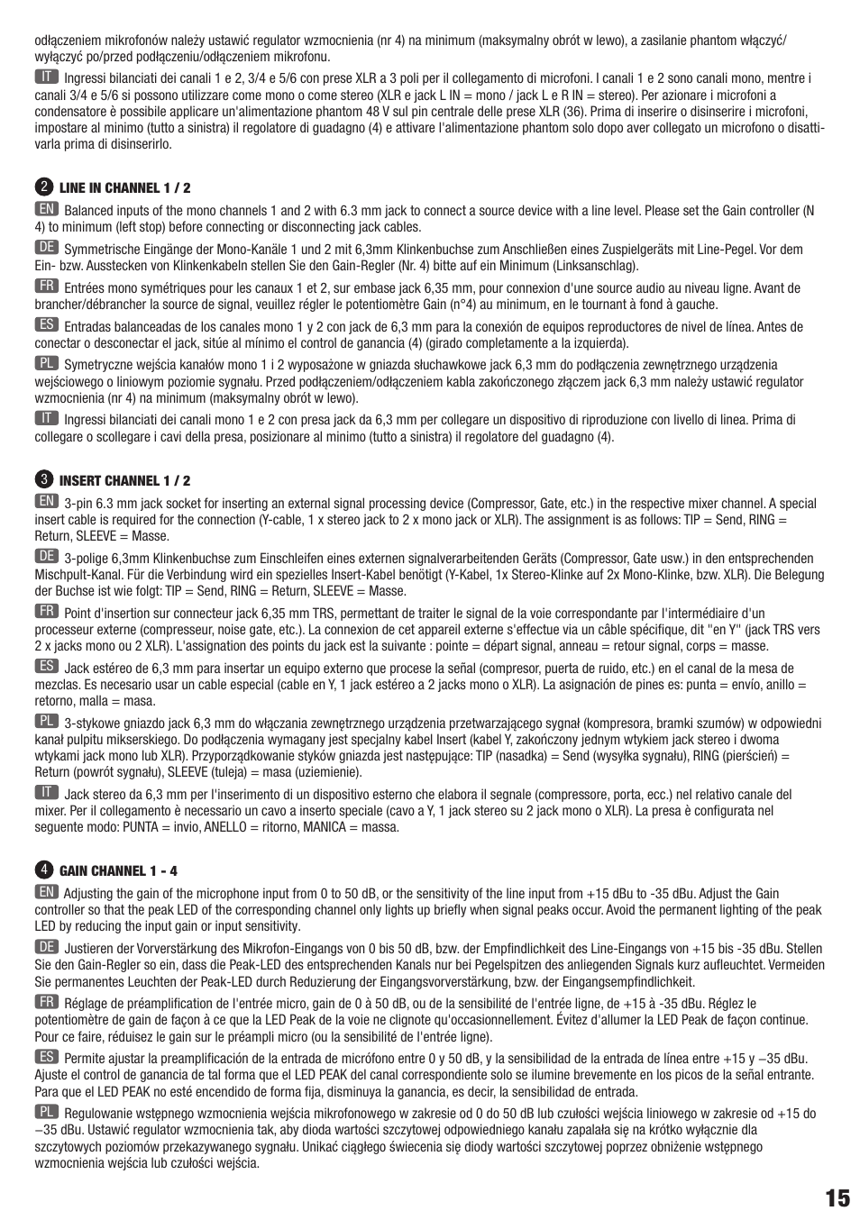LD Systems VIBZ 8 DC User Manual | Page 15 / 40