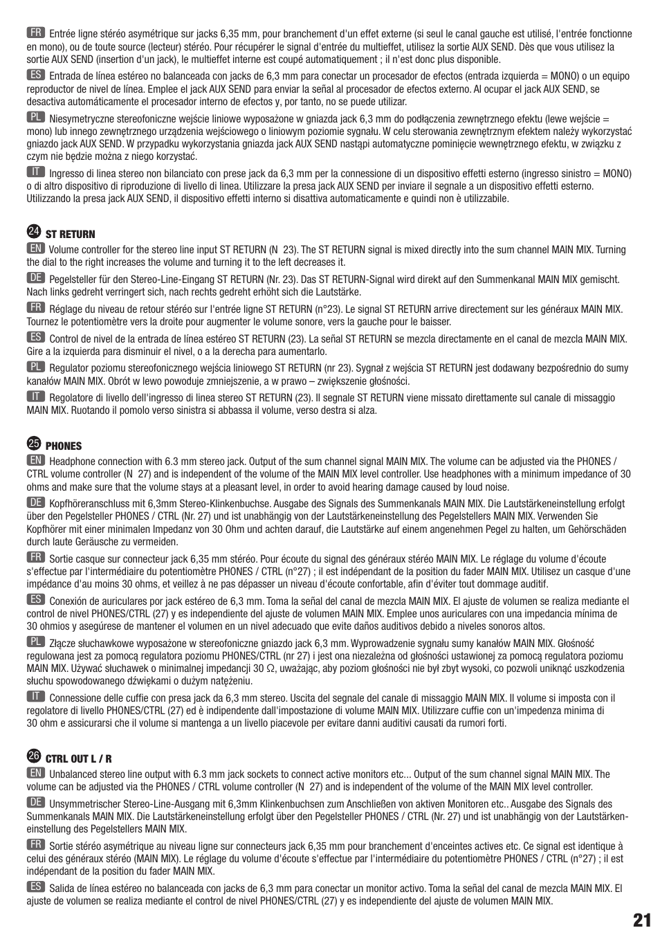 LD Systems VIBZ 8 DC User Manual | Page 21 / 40