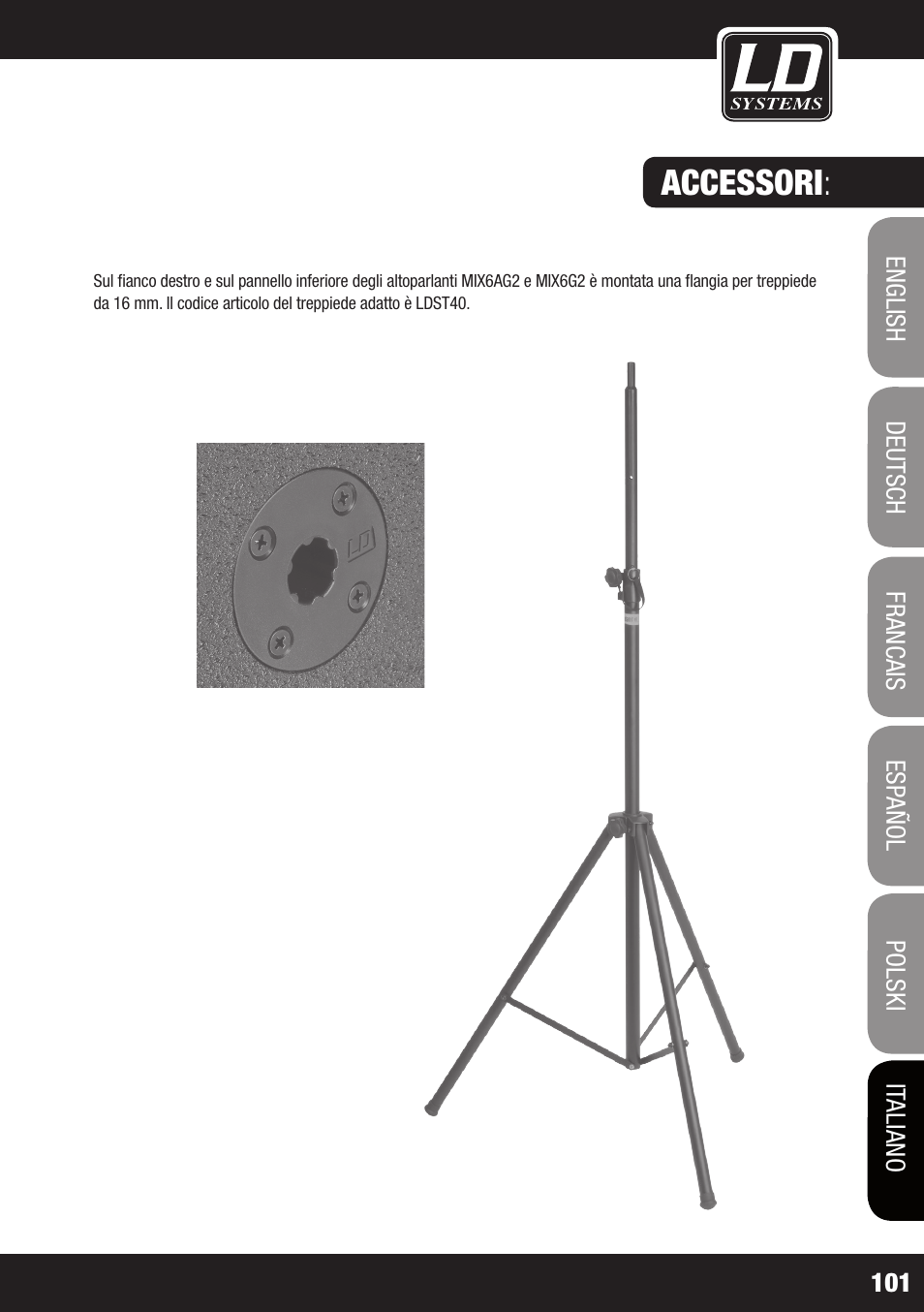 Accessori | LD Systems STINGER MIX 6 A G2 User Manual | Page 101 / 112