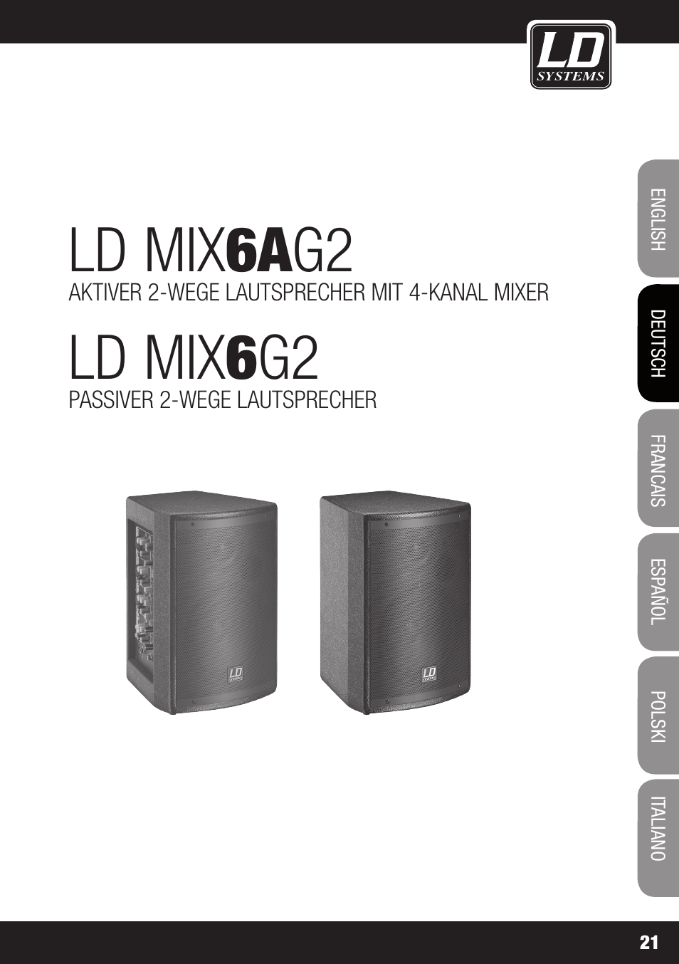 Ld mix 6a g2, Ld mix 6 g2 | LD Systems STINGER MIX 6 A G2 User Manual | Page 21 / 112