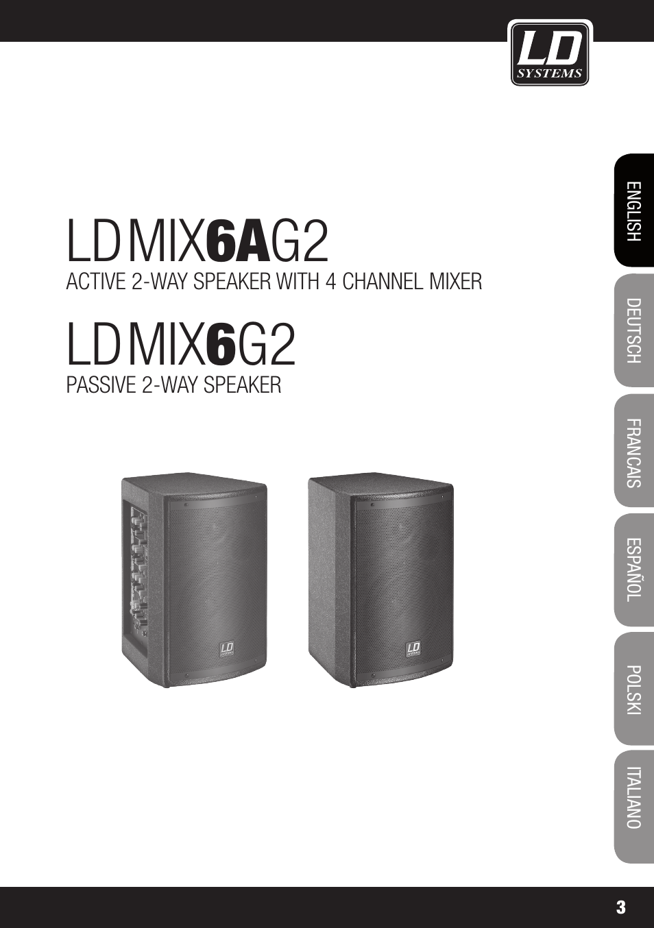 Mix 6a g2, Mix 6 g2 | LD Systems STINGER MIX 6 A G2 User Manual | Page 3 / 112