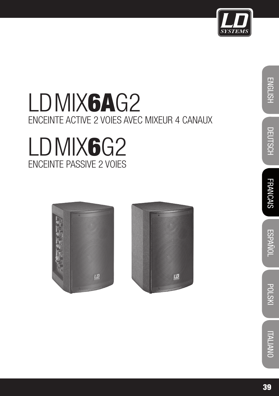 Mix 6a g2, Mix 6 g2 | LD Systems STINGER MIX 6 A G2 User Manual | Page 39 / 112