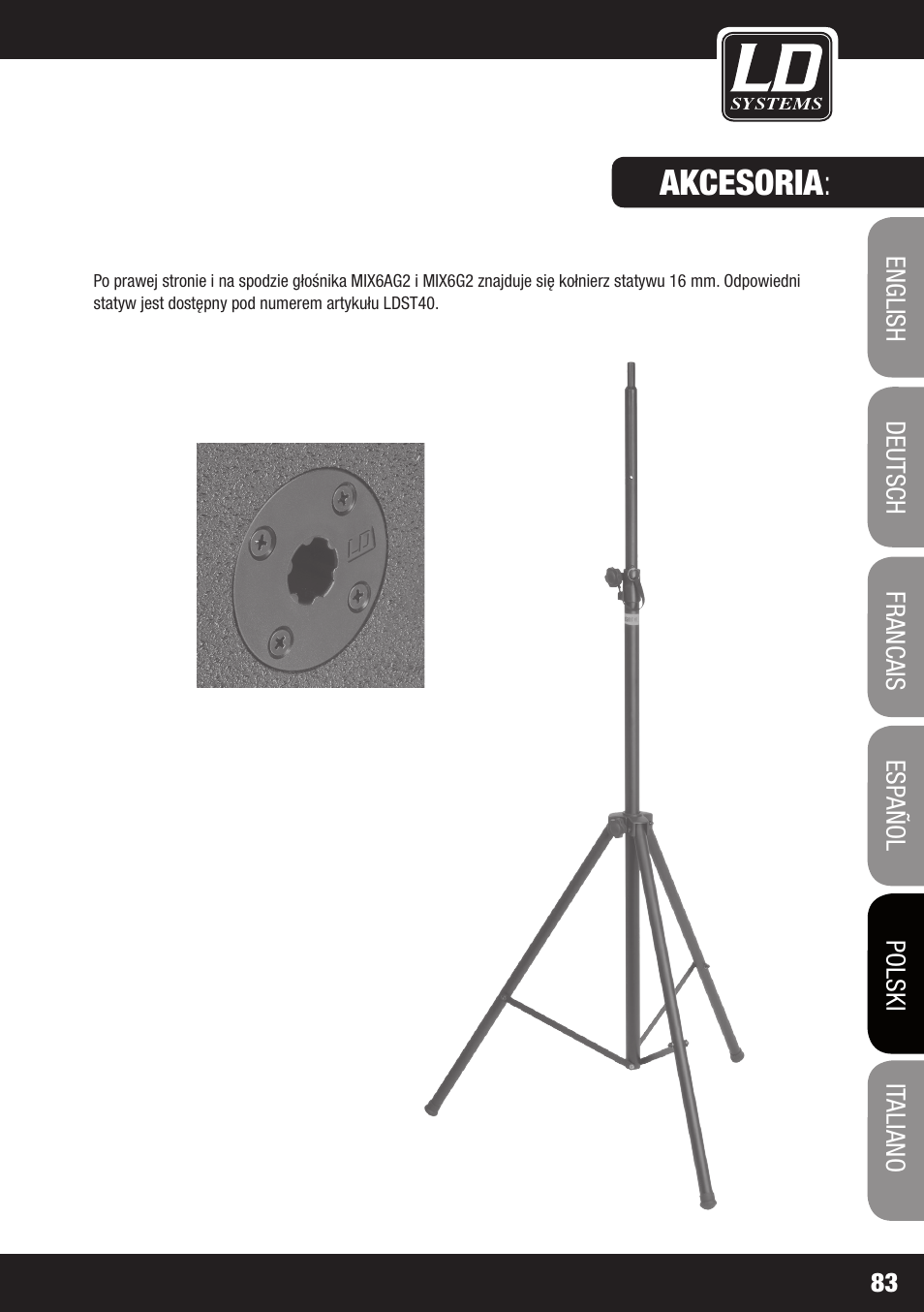 Akcesoria | LD Systems STINGER MIX 6 A G2 User Manual | Page 83 / 112