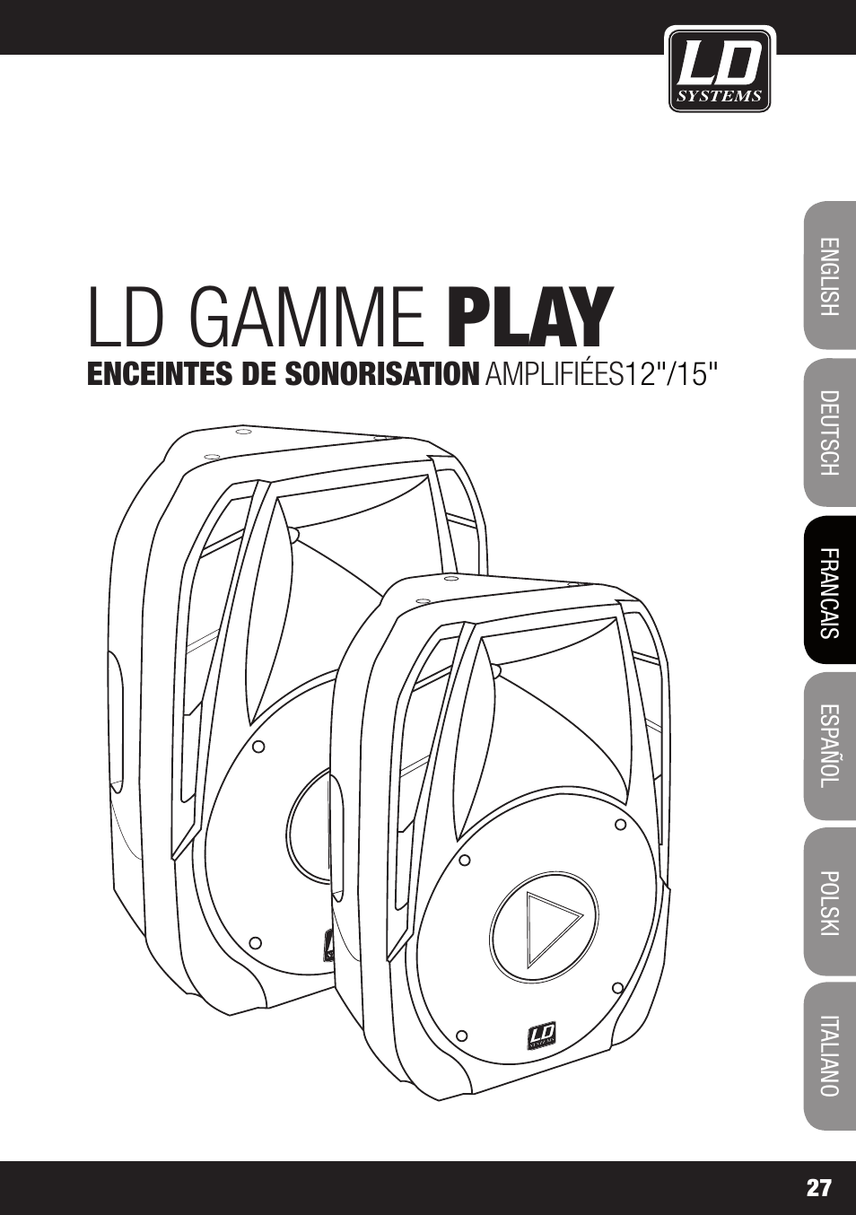 Ld gamme play | LD Systems PLAY 12 A User Manual | Page 27 / 74