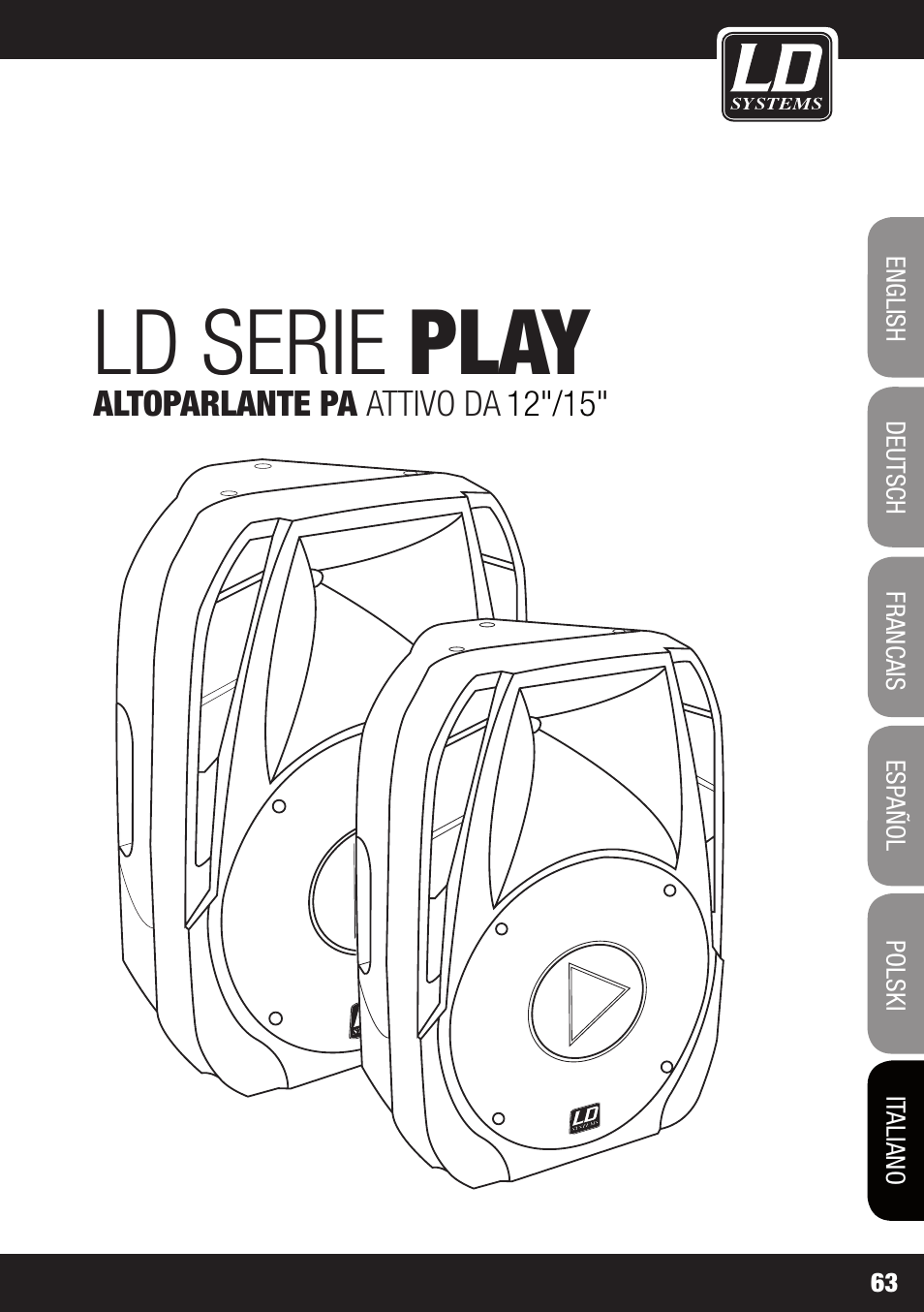 Ld serie play | LD Systems PLAY 12 A User Manual | Page 63 / 74