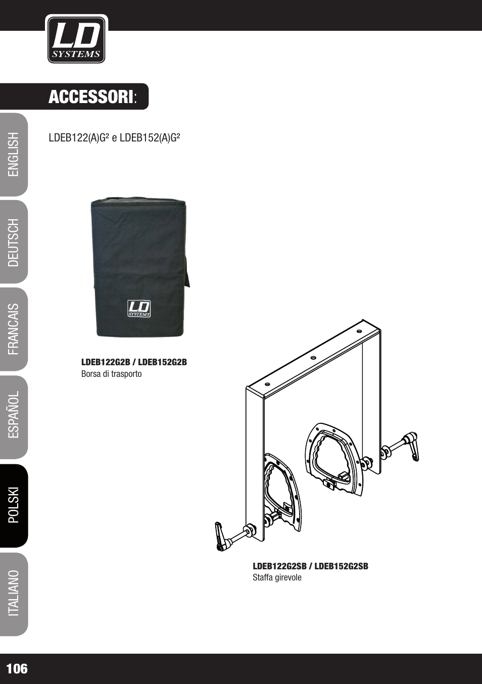 Accessori | LD Systems STINGER 12 A G2 User Manual | Page 106 / 134