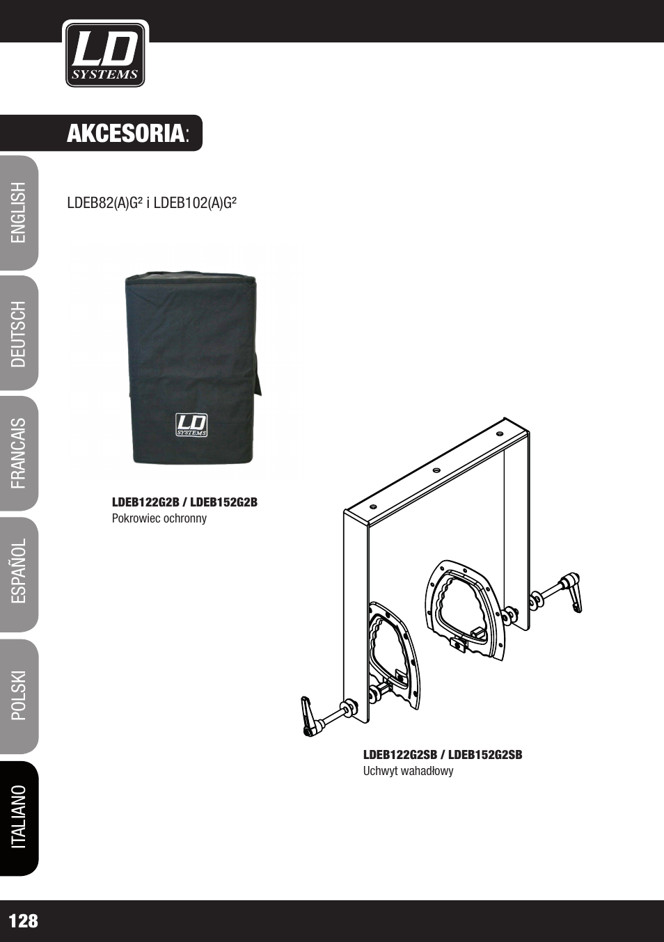 Akcesoria | LD Systems STINGER 12 A G2 User Manual | Page 128 / 134