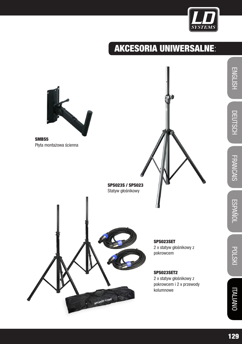 Akcesoria uniwersalne | LD Systems STINGER 12 A G2 User Manual | Page 129 / 134