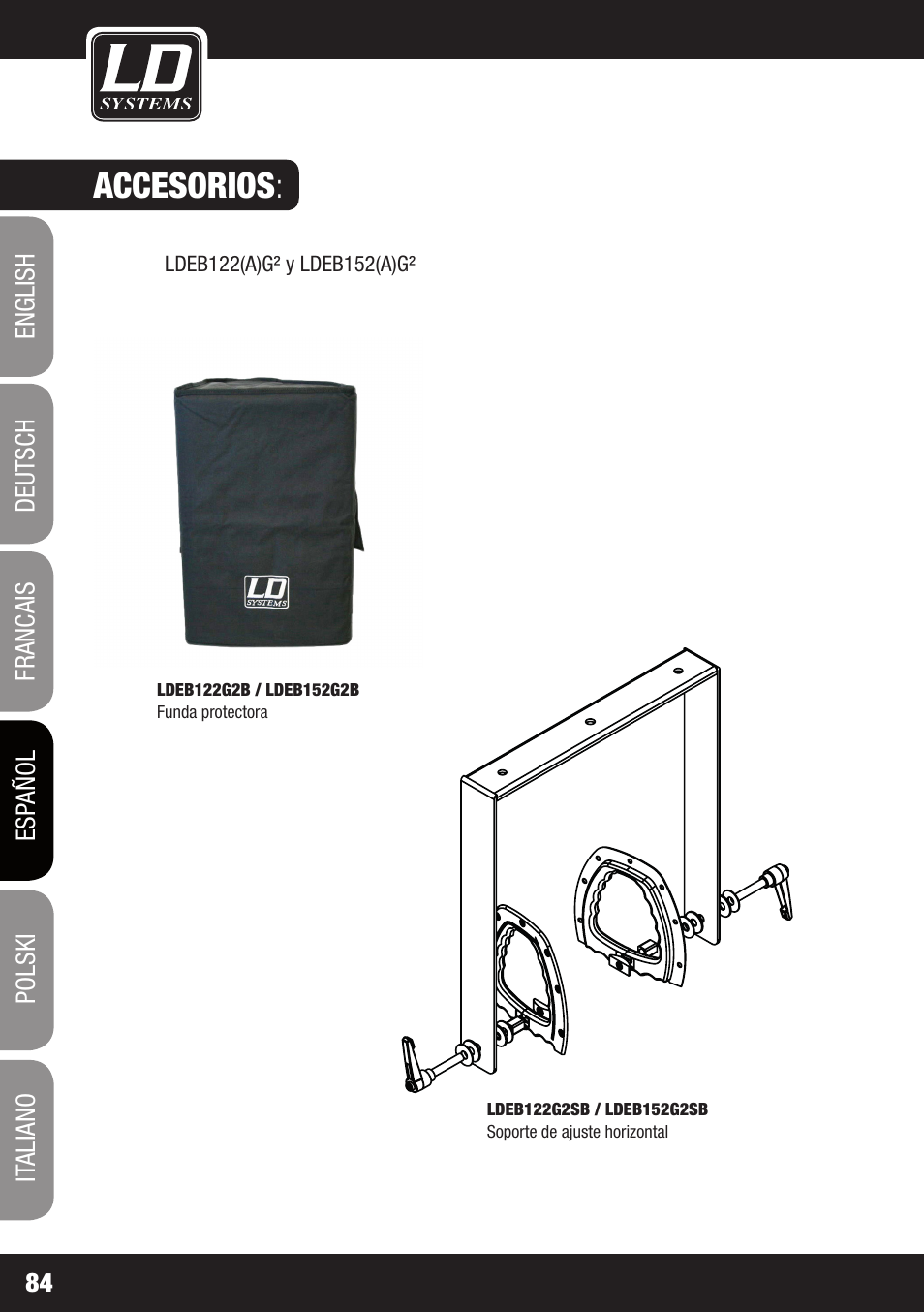 Accesorios | LD Systems STINGER 12 A G2 User Manual | Page 84 / 134