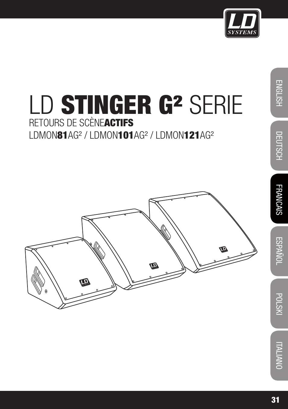 Ld stinger g² serie | LD Systems LDMON 81AG² User Manual | Page 31 / 88