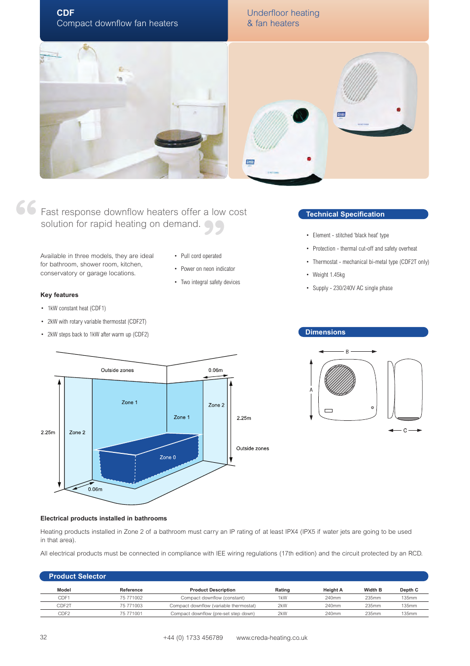 Creda Heating Solution User Manual | Page 32 / 48