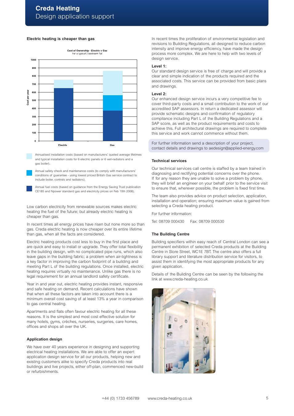 Creda heating design application support | Creda Heating Solution User Manual | Page 5 / 48