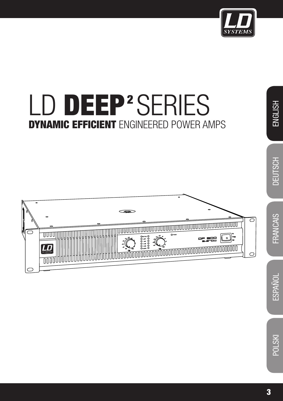 Ld deep, Series, Dynamic efficient engineered power amps | LD Systems DEEP2 4950 User Manual | Page 3 / 64