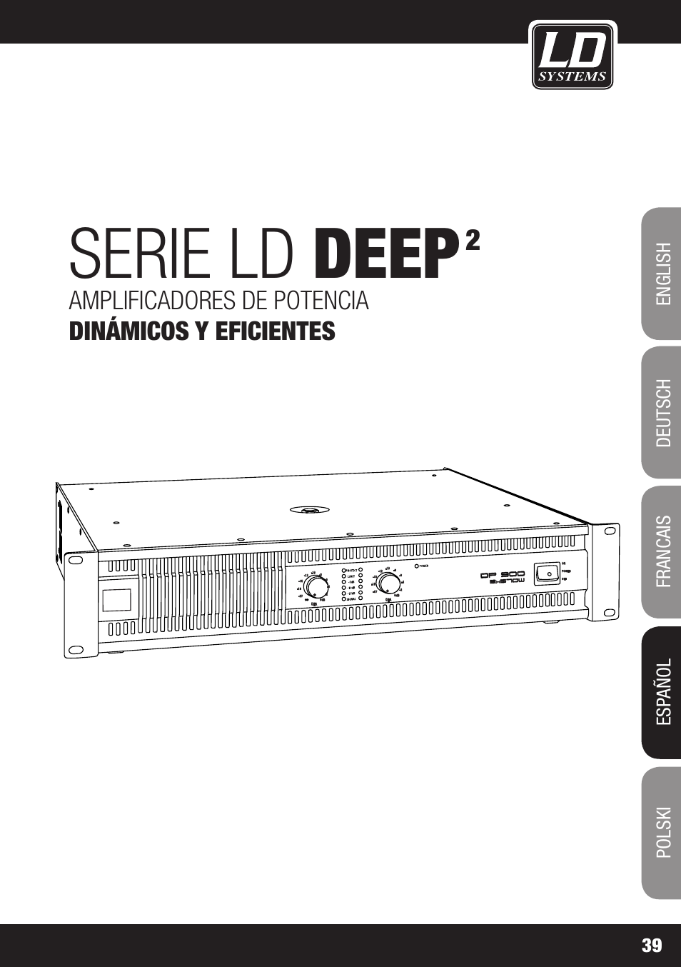 Serie ld deep, Amplificadores de potencia dinámicos y eficientes | LD Systems DEEP2 4950 User Manual | Page 39 / 64