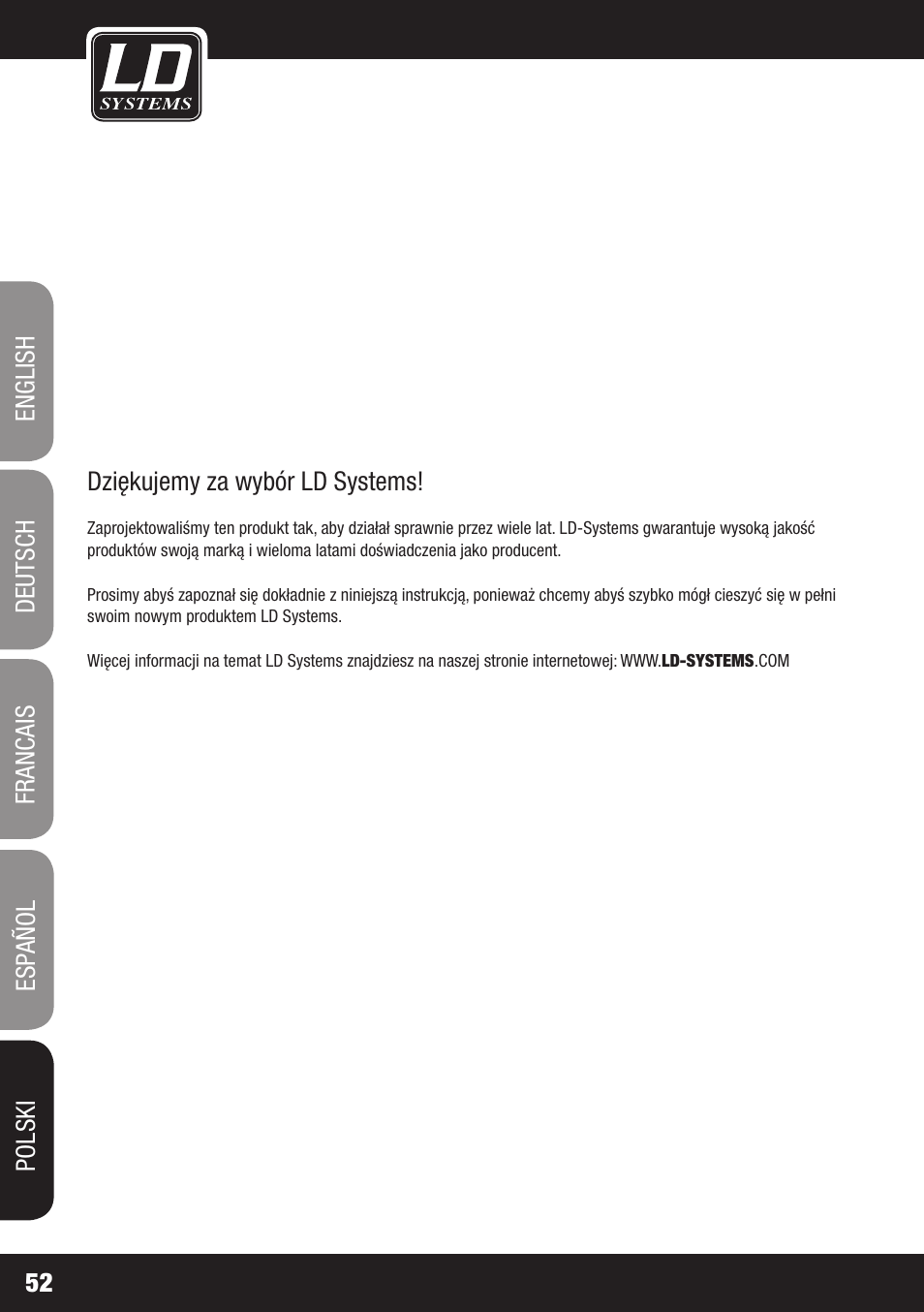 LD Systems DEEP2 4950 User Manual | Page 52 / 64