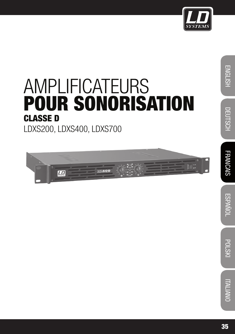 Amplificateurs pour sonorisation | LD Systems XS 700 User Manual | Page 35 / 100