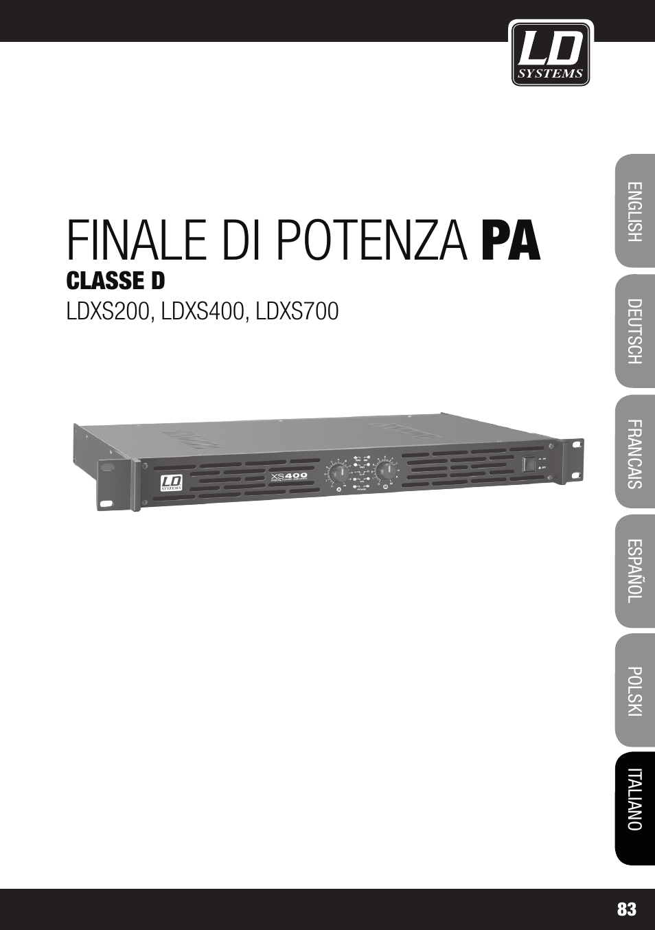 Finale di potenza pa | LD Systems XS 700 User Manual | Page 83 / 100