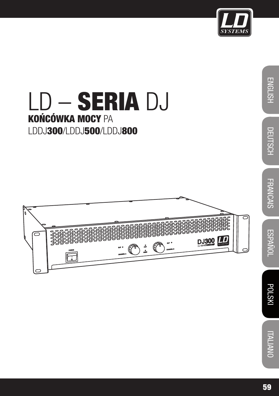 Ld – seria dj | LD Systems DJ 800 User Manual | Page 59 / 86