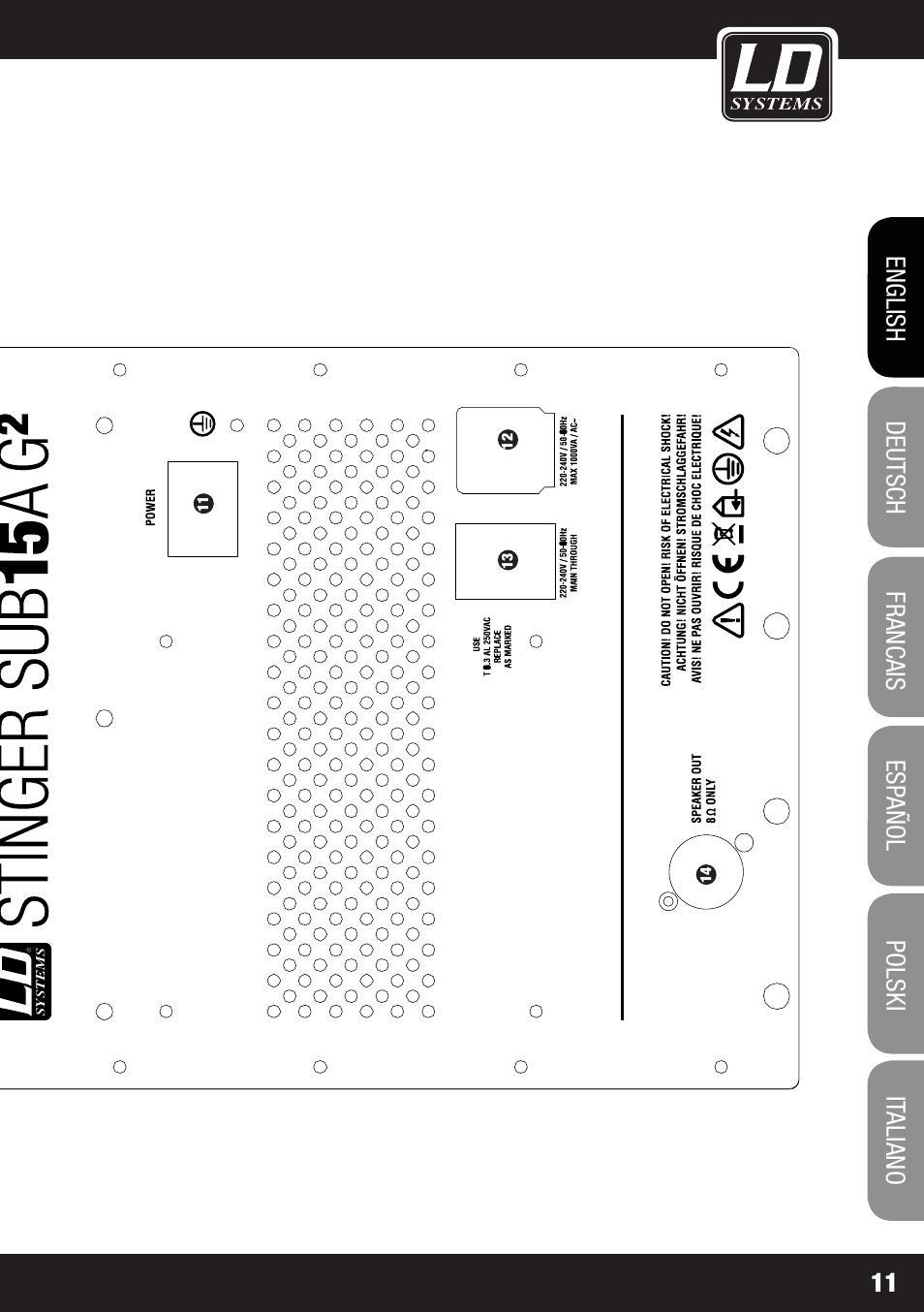 LD Systems STINGER SUB 15 A G2 User Manual | Page 11 / 110