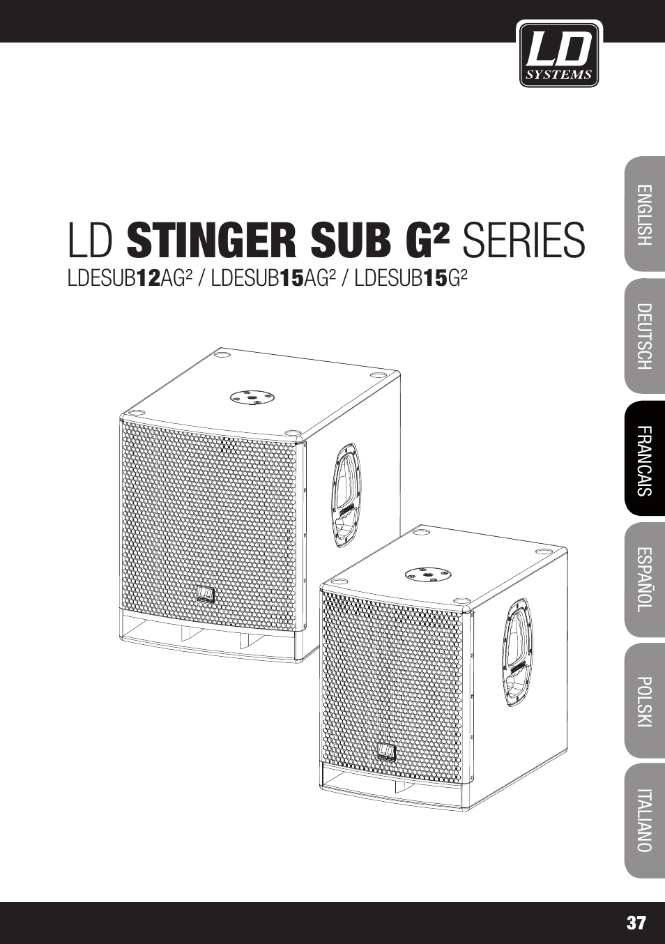 Ld stinger sub g² series | LD Systems STINGER SUB 15 A G2 User Manual | Page 37 / 110
