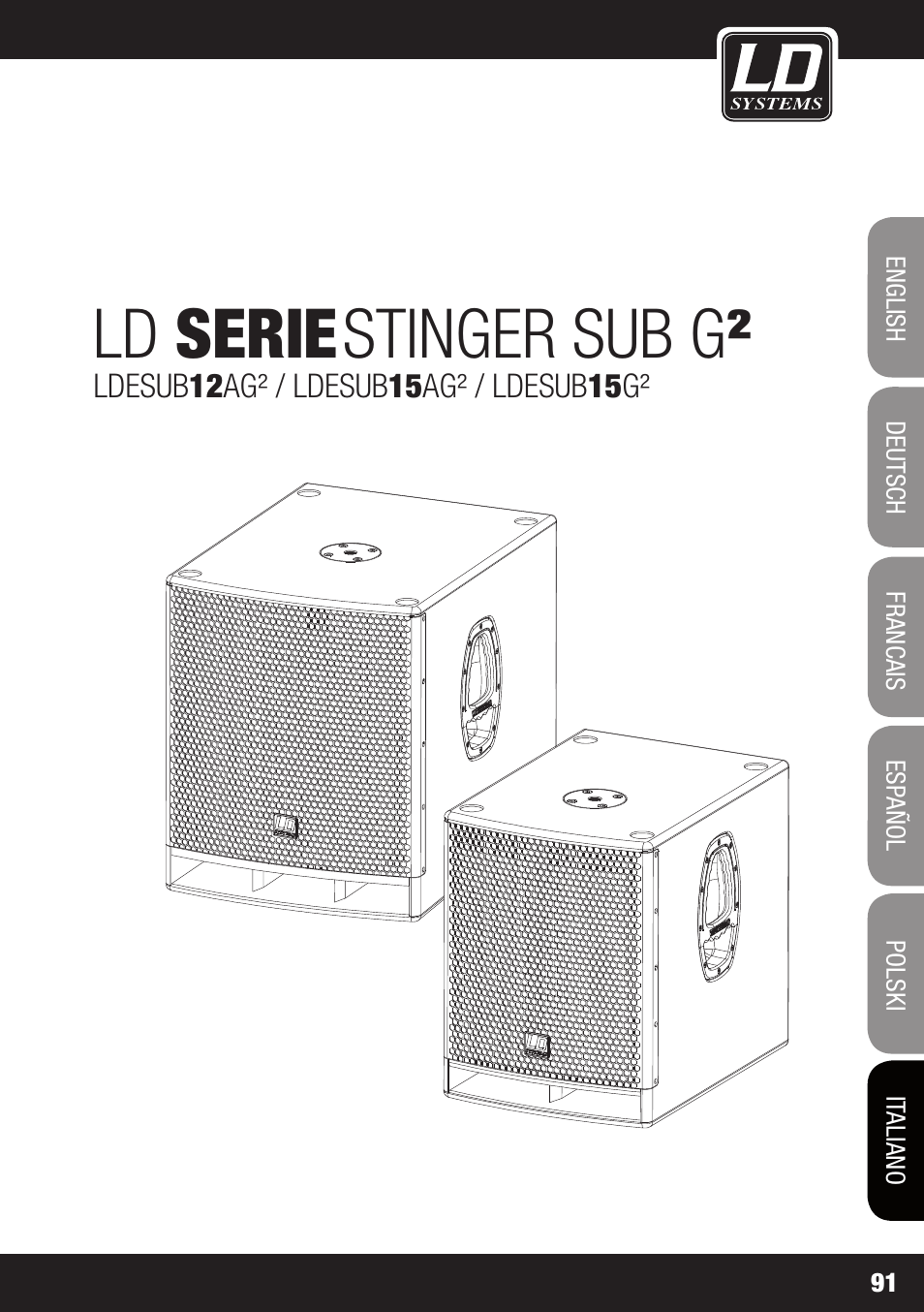 Ld serie, Stinger sub g | LD Systems STINGER SUB 15 A G2 User Manual | Page 91 / 110