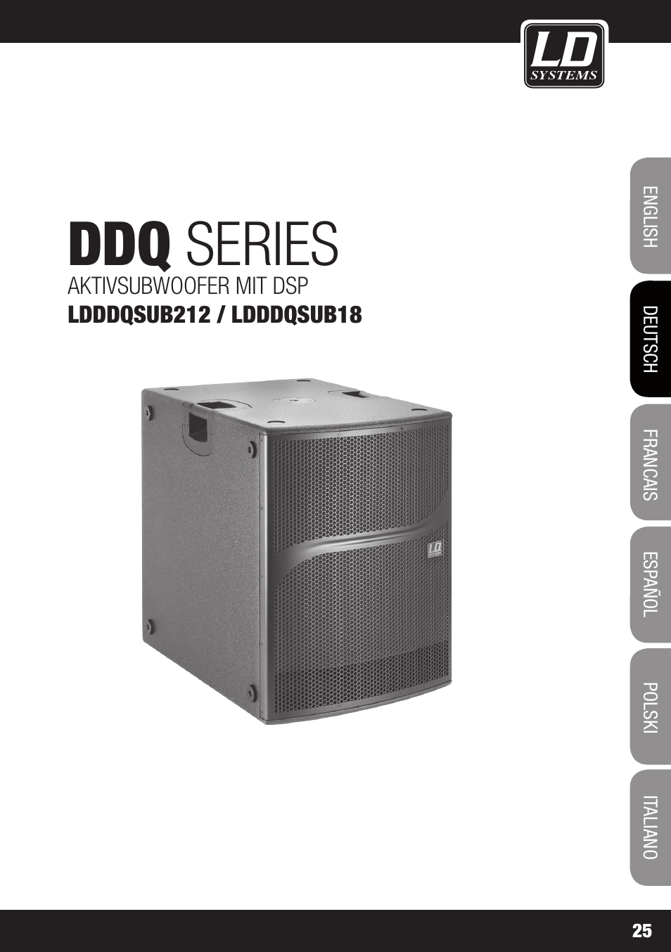 Ddq series | LD Systems DDQ SUB 18 User Manual | Page 25 / 136