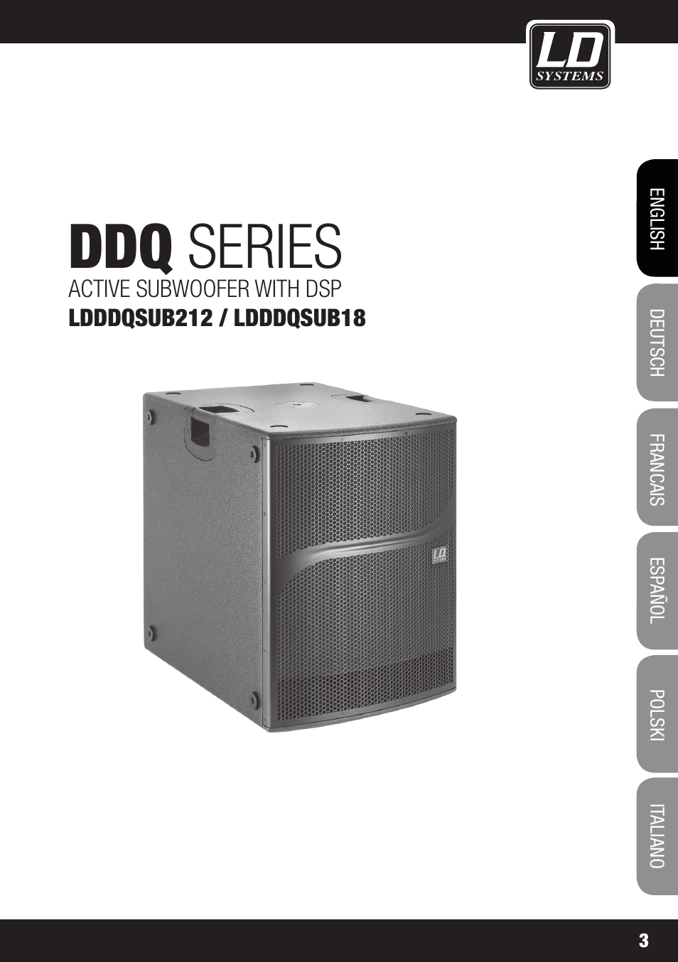 Ddq series | LD Systems DDQ SUB 18 User Manual | Page 3 / 136