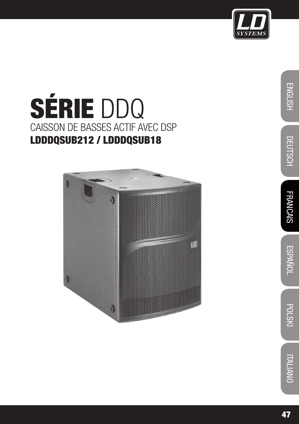 Série ddq | LD Systems DDQ SUB 18 User Manual | Page 47 / 136