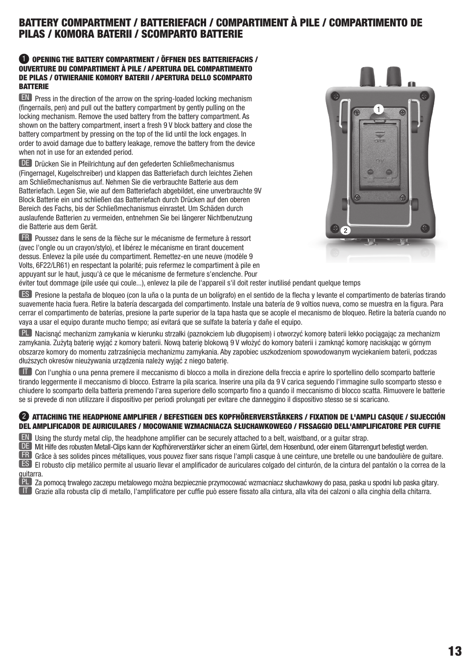 LD Systems HPA 1 User Manual | Page 13 / 20