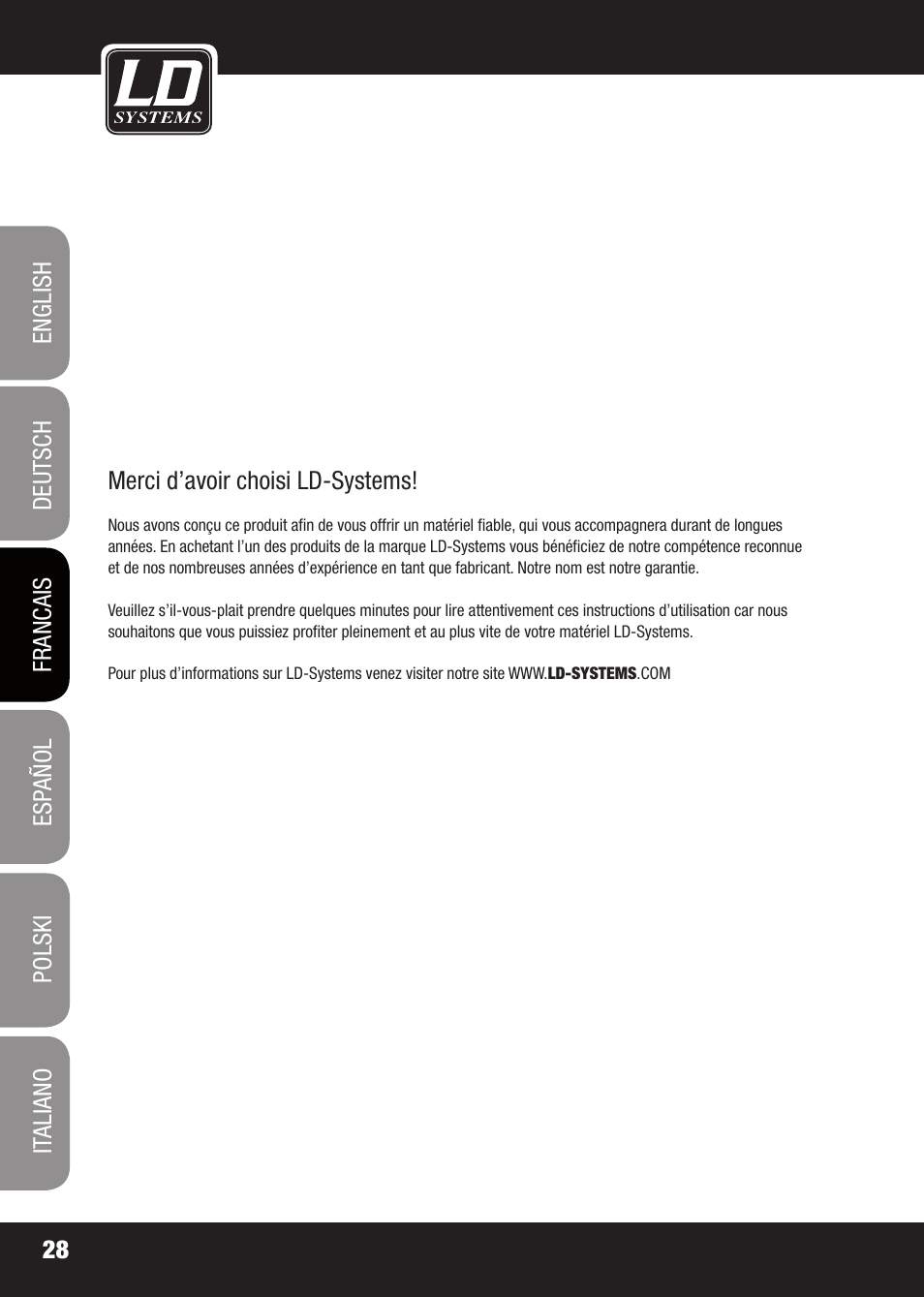 LD Systems X 223 User Manual | Page 28 / 76