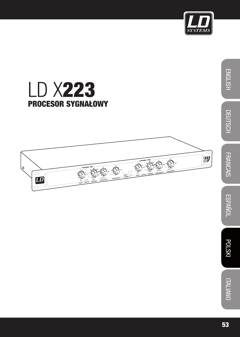 Ld x 223, Procesor sygnałowy | LD Systems X 223 User Manual | Page 53 / 76