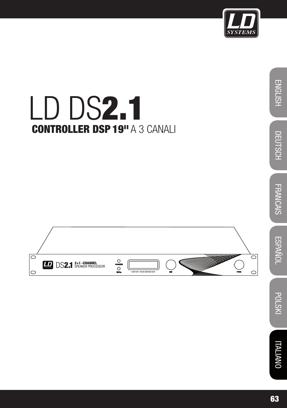 Ld ds 2.1 | LD Systems DS 21 User Manual | Page 63 / 76