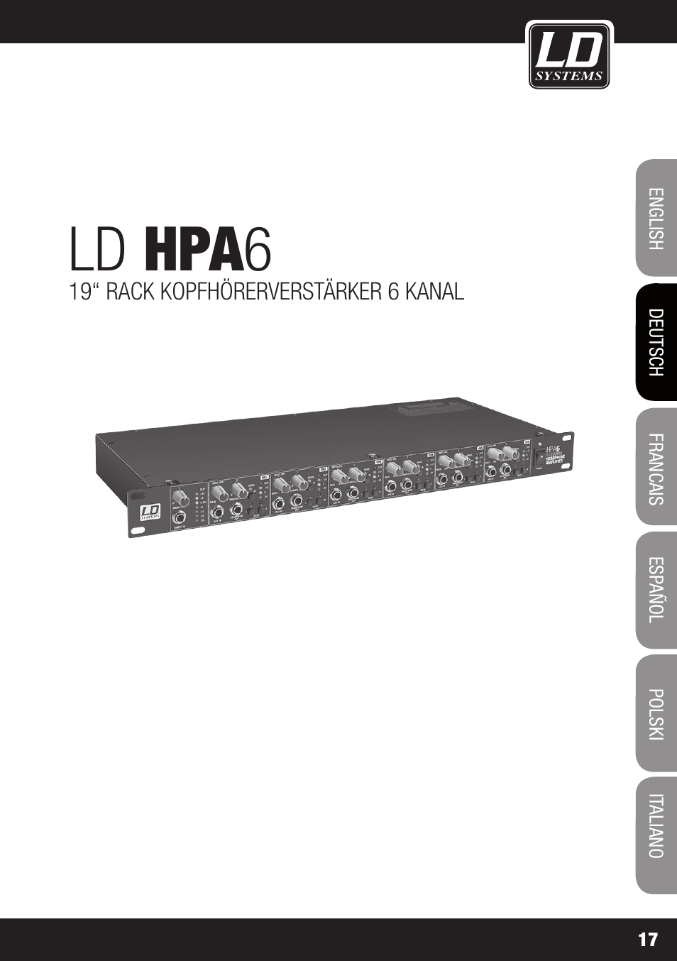 Ld hpa 6 | LD Systems HPA 6 User Manual | Page 17 / 88