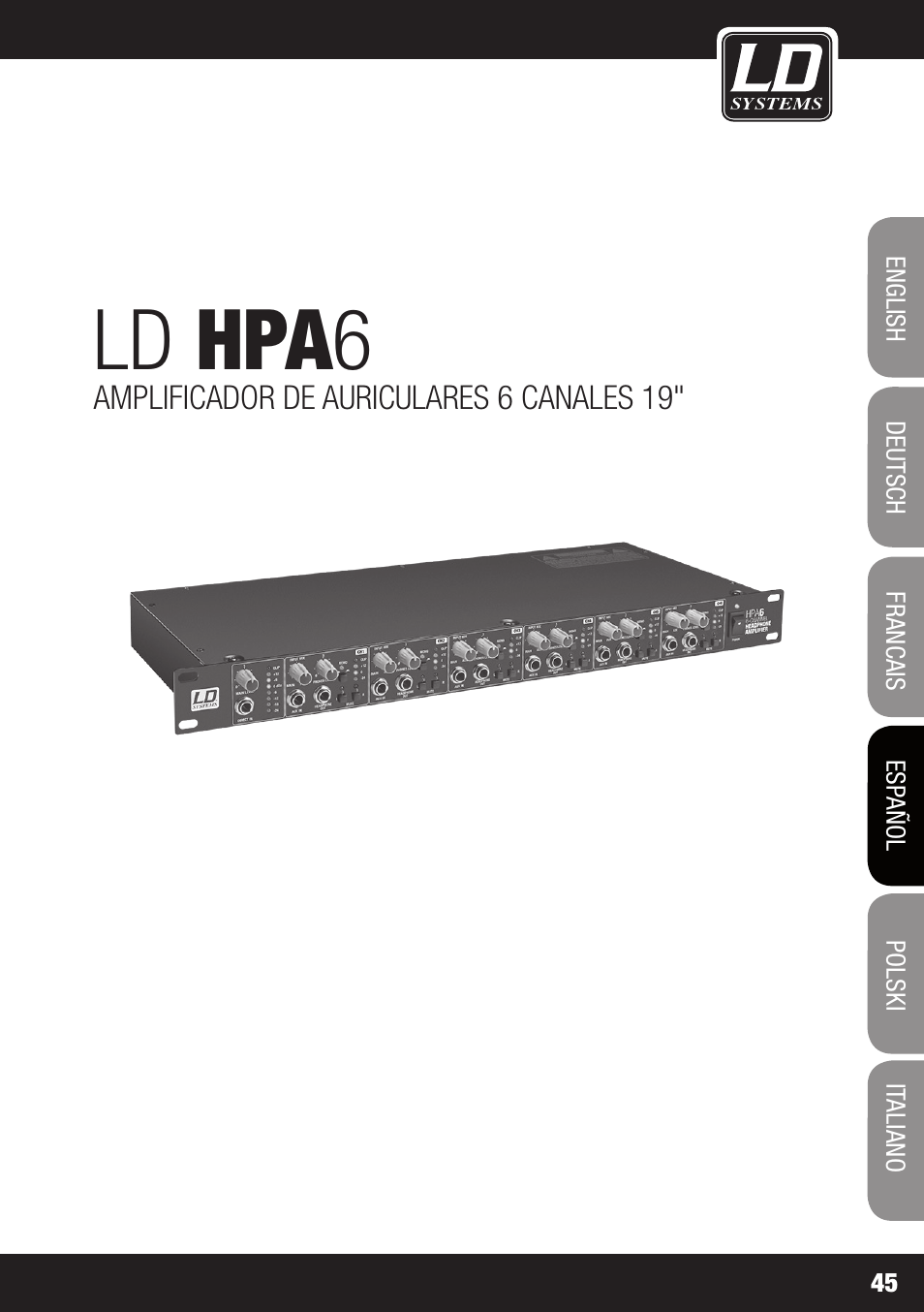 Ld hpa 6 | LD Systems HPA 6 User Manual | Page 45 / 88