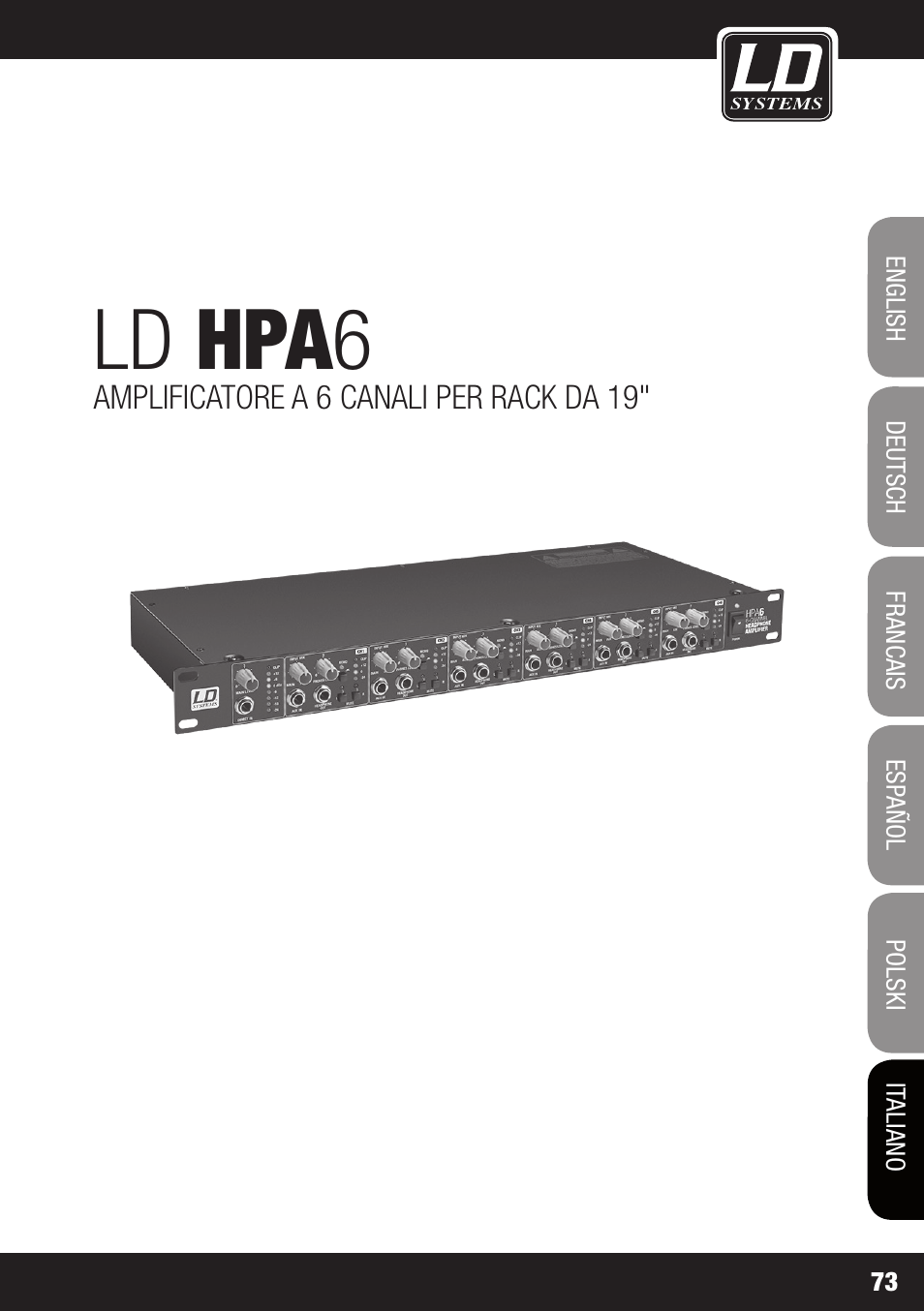 Ld hpa 6 | LD Systems HPA 6 User Manual | Page 73 / 88