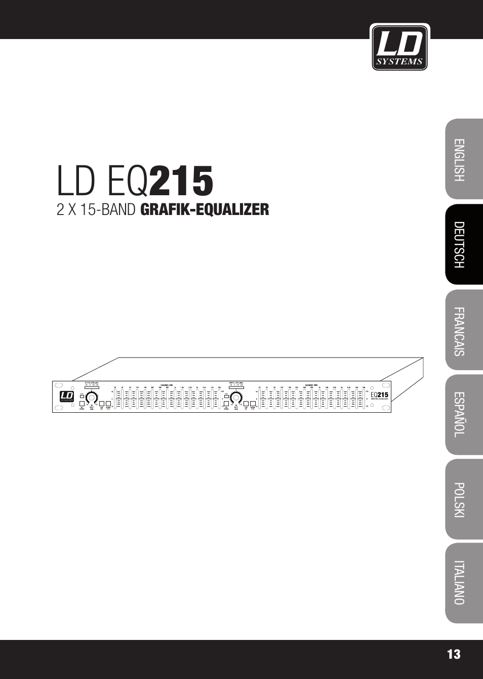 Ld eq 215 | LD Systems EQ 215 User Manual | Page 13 / 64