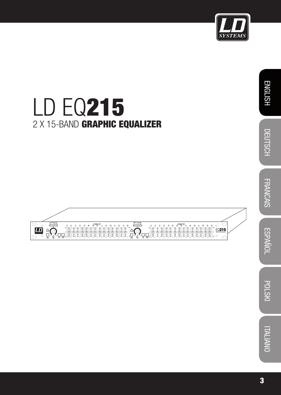 Ld eq 215 | LD Systems EQ 215 User Manual | Page 3 / 64